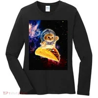 Crazy Space Taco Cat Funny V2 Women's Long Sleeve Shirt thumb 0