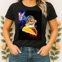 Crazy Space Taco Cat Funny V2 Women's T-Shirt thumb 2