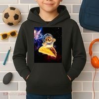 Crazy Space Taco Cat Funny V2 Kids Hoodie thumb 2