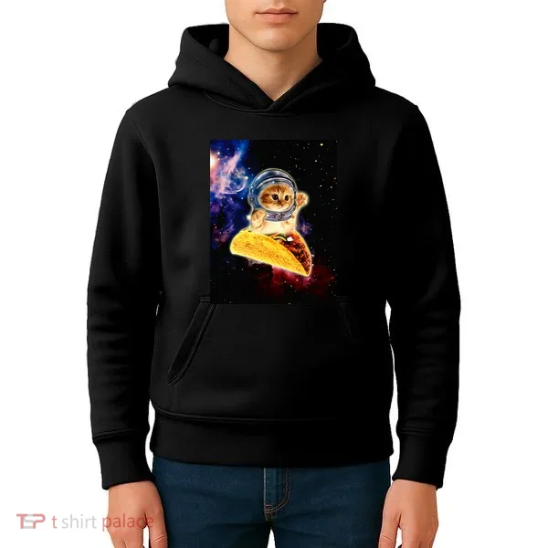 Crazy Space Taco Cat Funny V2 Kids Hoodie