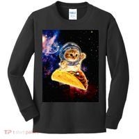 Crazy Space Taco Cat Funny V2 Kids Long Sleeve Shirt thumb 0