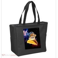 Crazy Space Taco Cat Funny V2 Tote Bag thumb 2