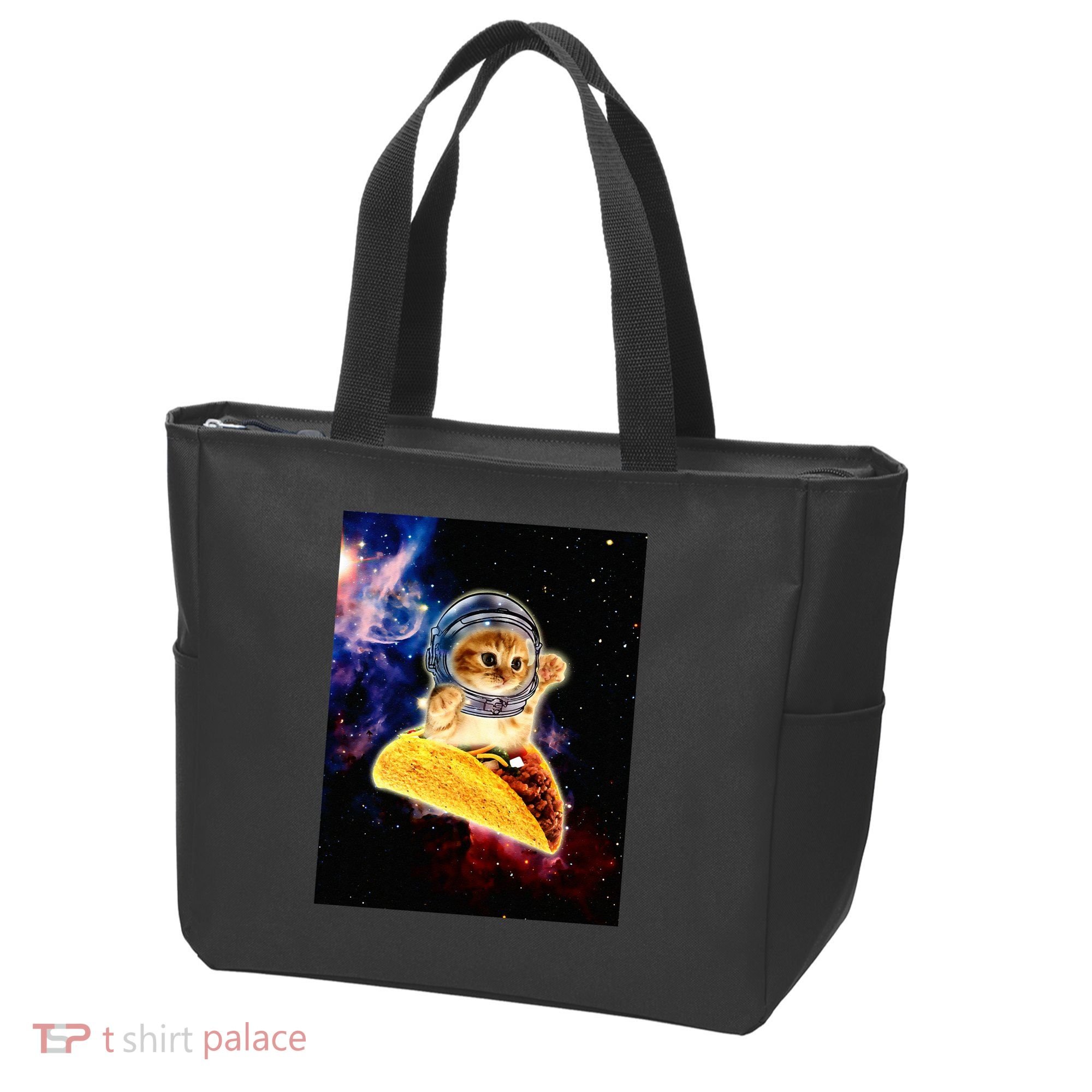 Crazy Space Taco Cat Funny V2 Tote Bag