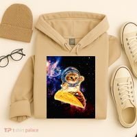 Crazy Space Taco Cat Funny V2 Hoodie thumb 4