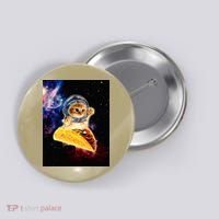 Crazy Space Taco Cat Funny V2 Button thumb 0