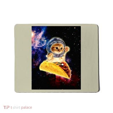 Crazy Space Taco Cat Funny V2 Mousepad