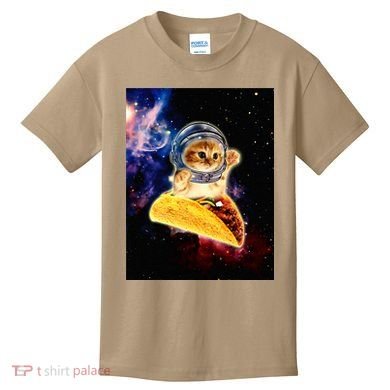 Crazy Space Taco Cat Funny V2 Kids T-Shirt