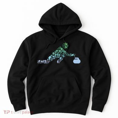 Curling Stone T For Curler Curling Player Boy Curling Hoodie