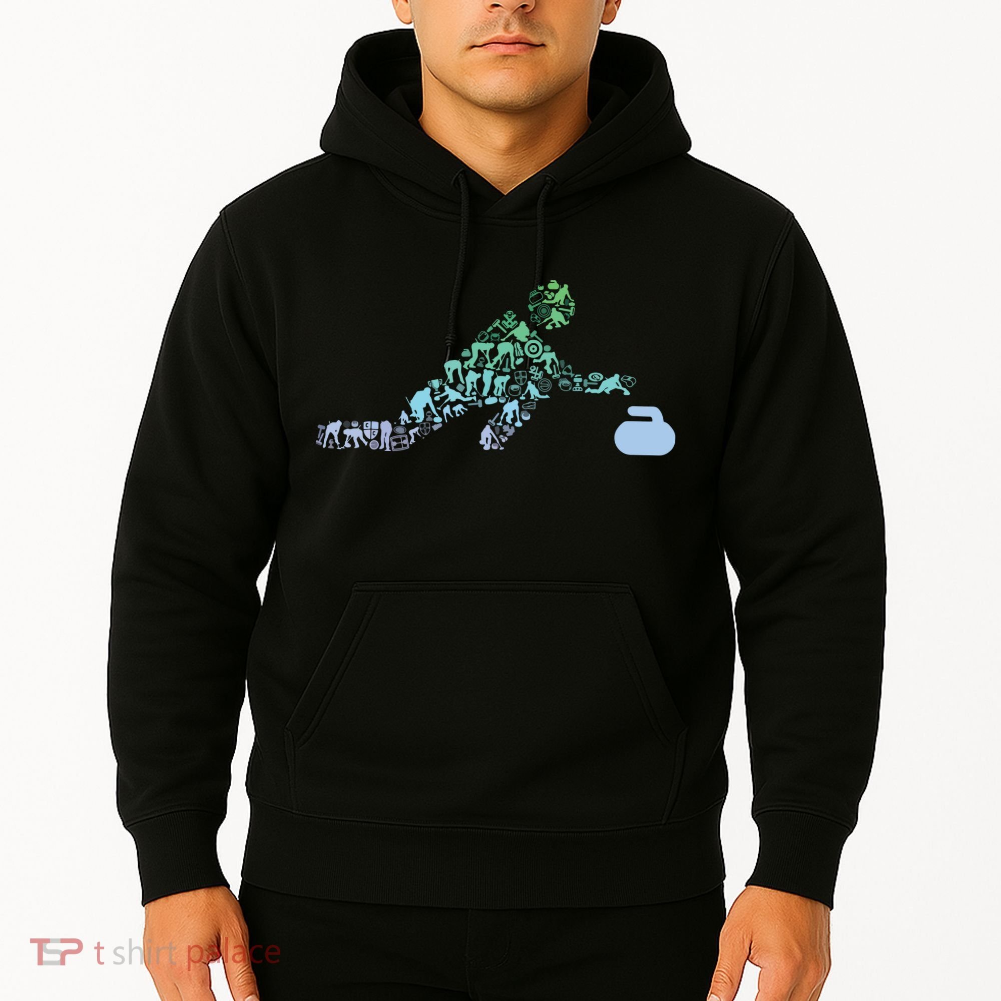 Curling Stone T For Curler Curling Player Boy Curling Hoodie