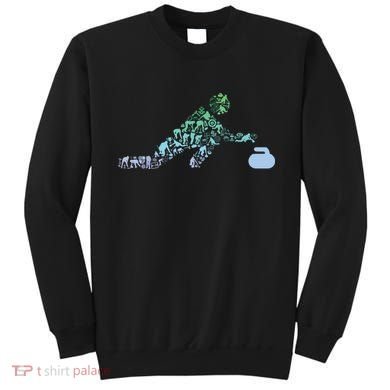 Curling Stone T For Curler Curling Player Boy Curling Sweatshirt
