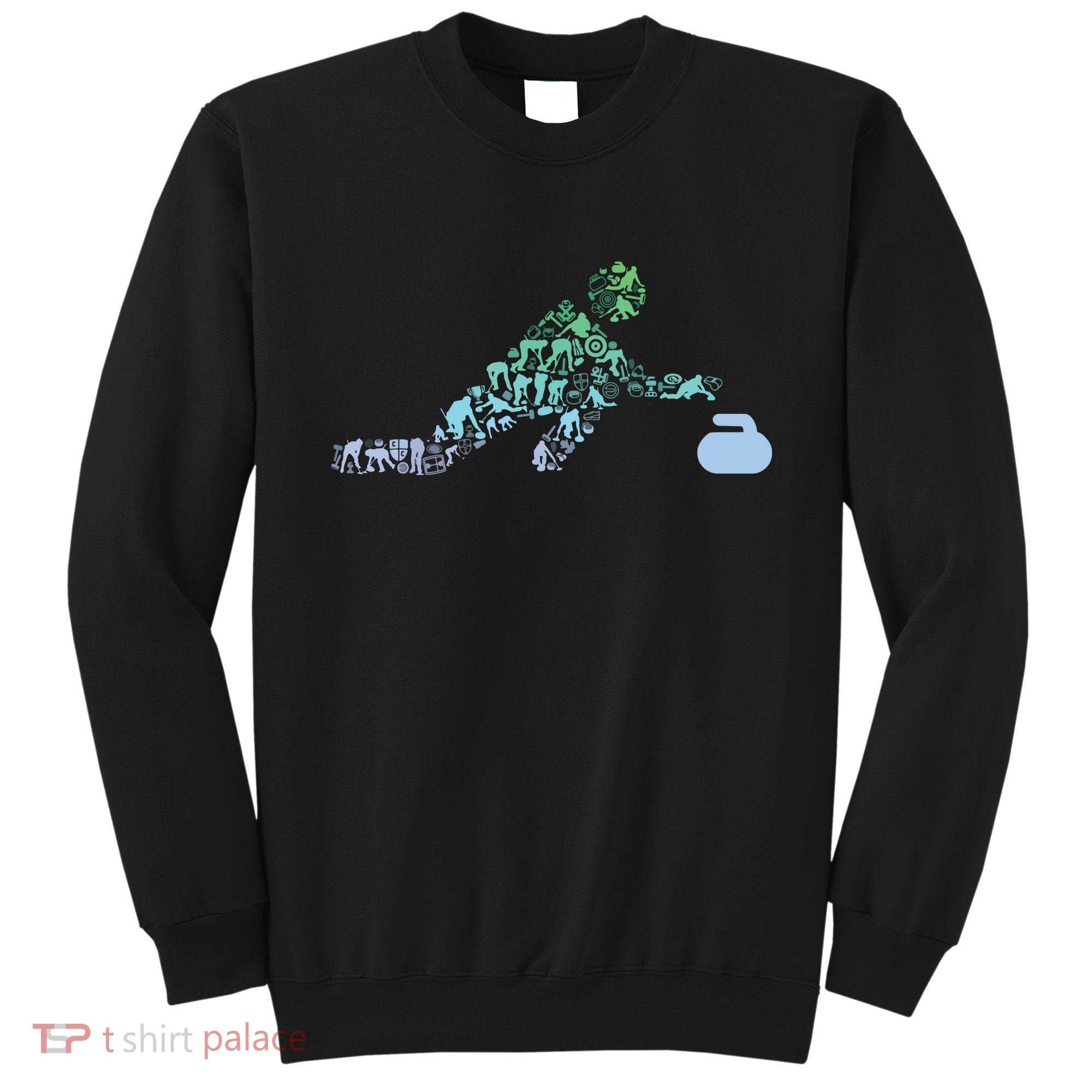 Curling Stone T For Curler Curling Player Boy Curling Sweatshirt
