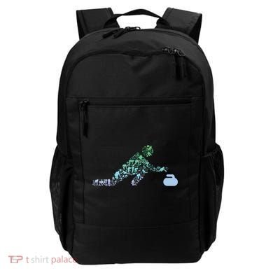 Curling Stone T For Curler Curling Player Boy Curling Backpack