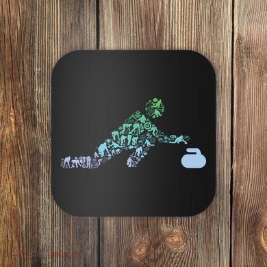 Curling Stone T For Curler Curling Player Boy Curling Coaster