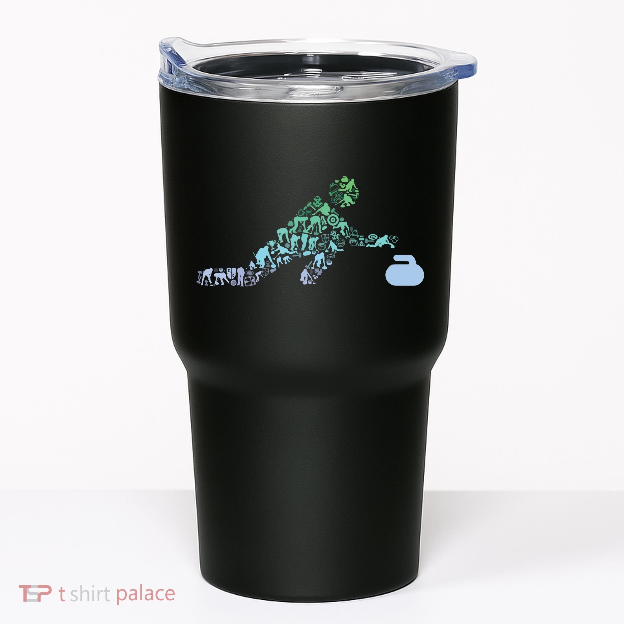 Curling Stone T For Curler Curling Player Boy Curling Tumbler