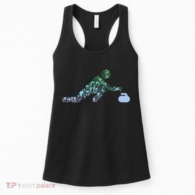 Curling Stone T For Curler Curling Player Boy Curling Women's Tank Top