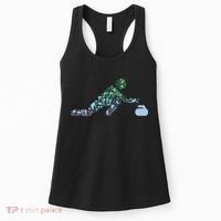 Curling Stone T For Curler Curling Player Boy Curling Women's Tank Top thumb 0