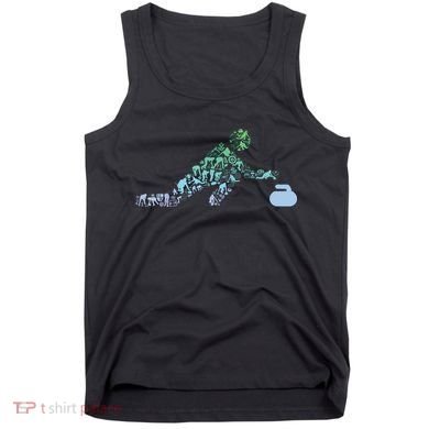 Curling Stone T For Curler Curling Player Boy Curling Tank Top