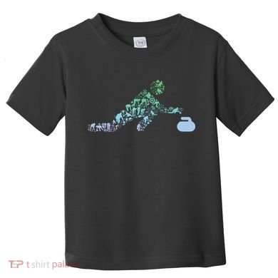 Curling Stone T For Curler Curling Player Boy Curling Toddler T-Shirt