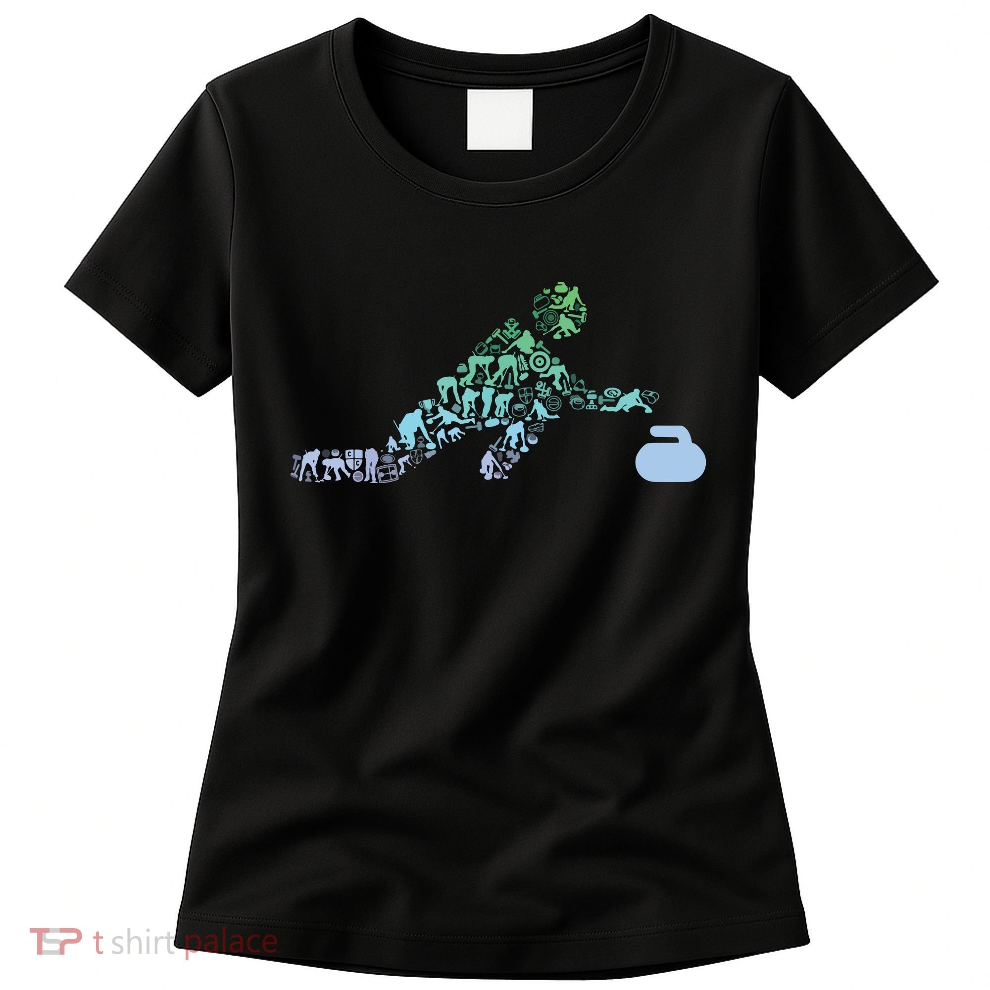 Curling Stone T For Curler Curling Player Boy Curling Women's T-Shirt