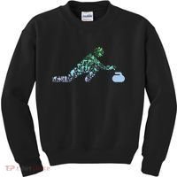 Curling Stone T For Curler Curling Player Boy Curling Kids Sweatshirt thumb 0