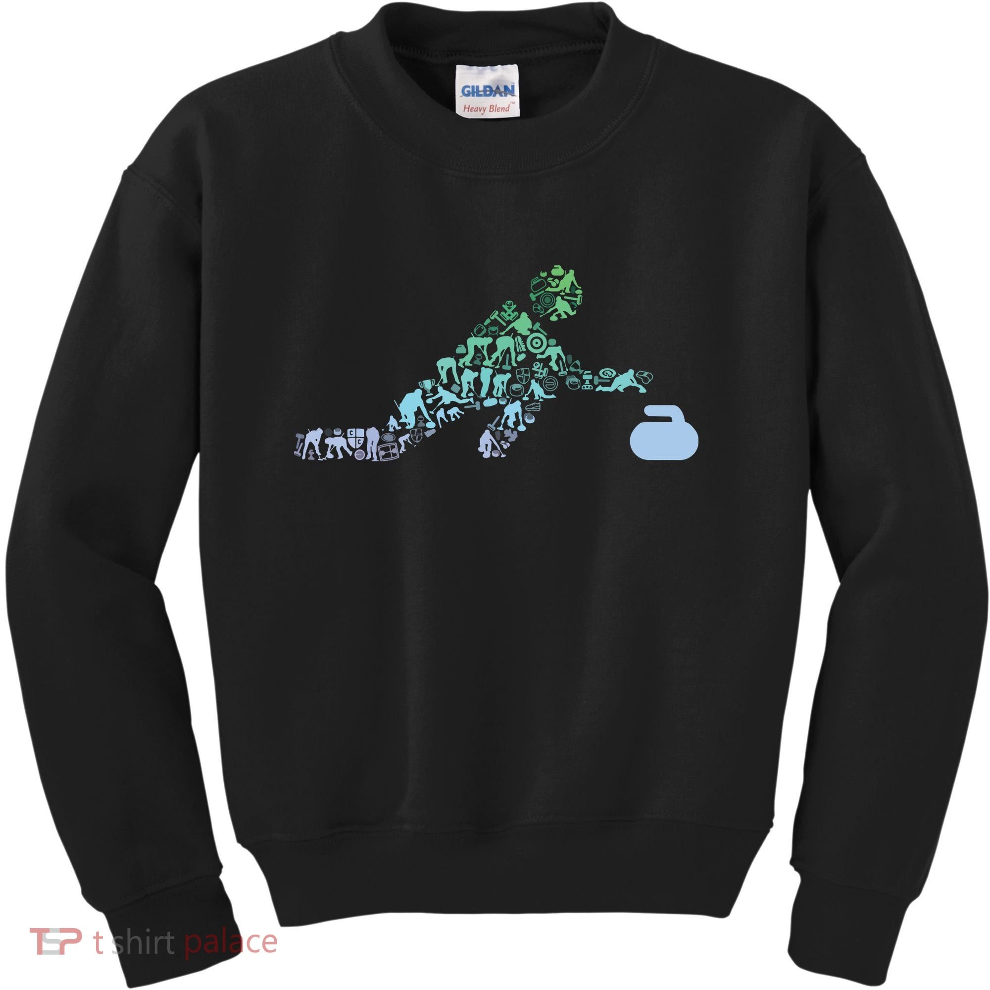 Curling Stone T For Curler Curling Player Boy Curling Kids Sweatshirt