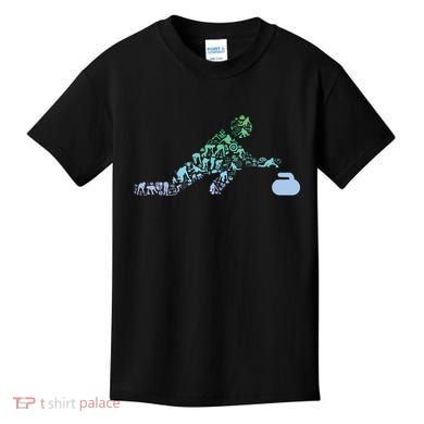Curling Stone T For Curler Curling Player Boy Curling Kids T-Shirt