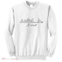 City Skyline Travel Souvenir Tourist Budapest Hungary Sweatshirt thumb 0
