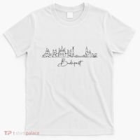 City Skyline Travel Souvenir Tourist Budapest Hungary T-Shirt thumb 0