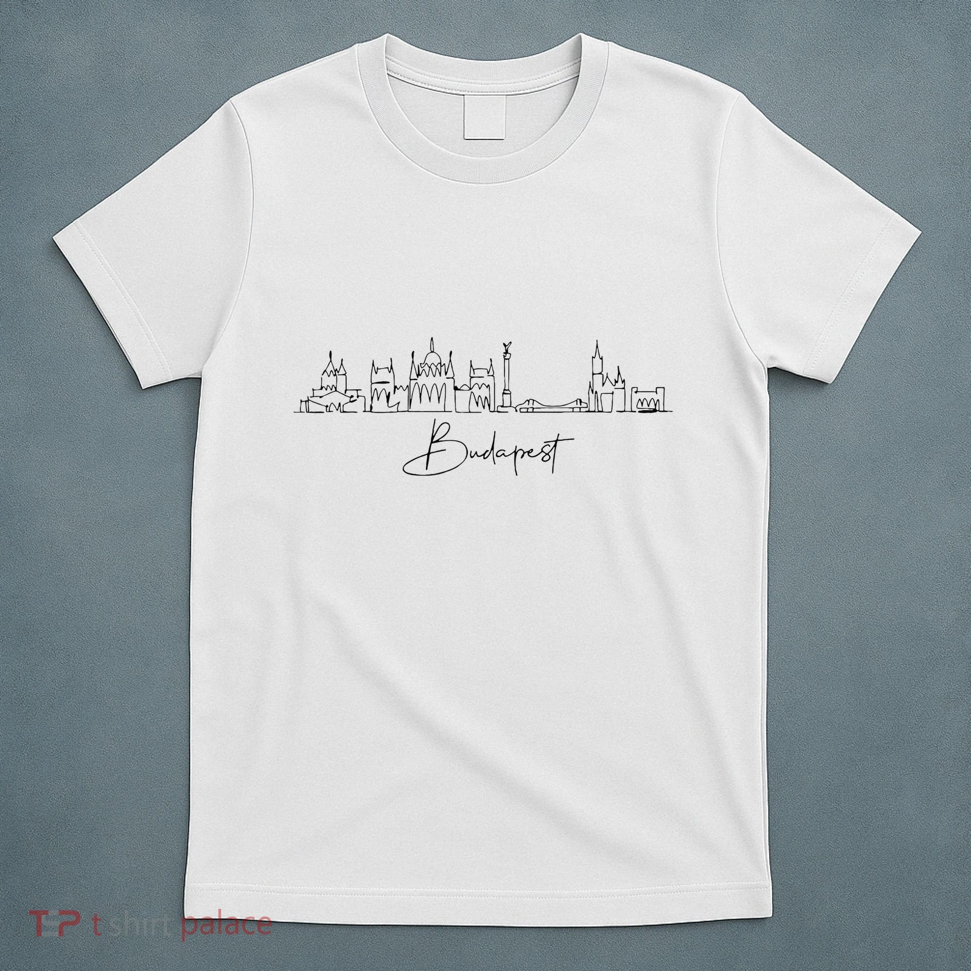 City Skyline Travel Souvenir Tourist Budapest Hungary T-Shirt