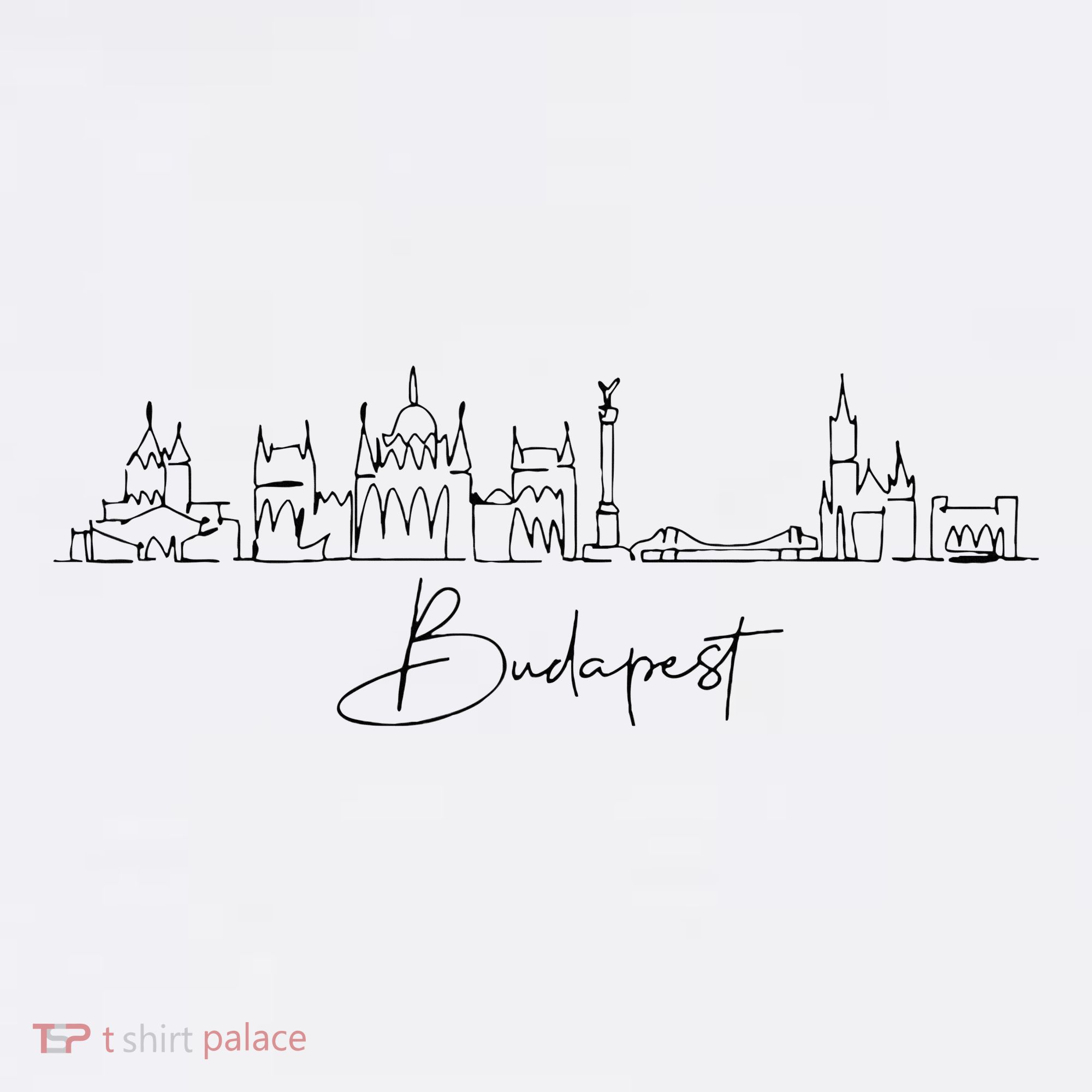 City Skyline Travel Souvenir Tourist Budapest Hungary Women's Tank Top