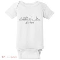 City Skyline Travel Souvenir Tourist Budapest Hungary Baby Bodysuit thumb 0