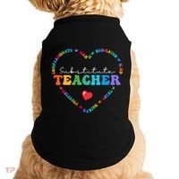 Cute Substitute Teacher Appreciati To School Gift Doggie Tank thumb 0