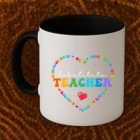 Cute Substitute Teacher Appreciati To School Gift Coffee Mug thumb 2