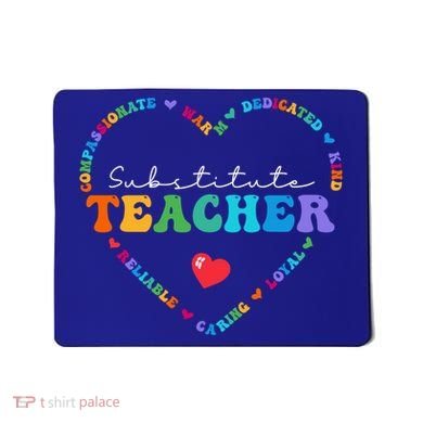 Cute Substitute Teacher Appreciati To School Gift Mousepad