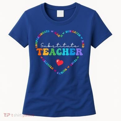 Cute Substitute Teacher Appreciati To School Gift Women's T-Shirt