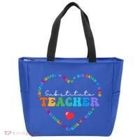 Cute Substitute Teacher Appreciati To School Gift Tote Bag thumb 0