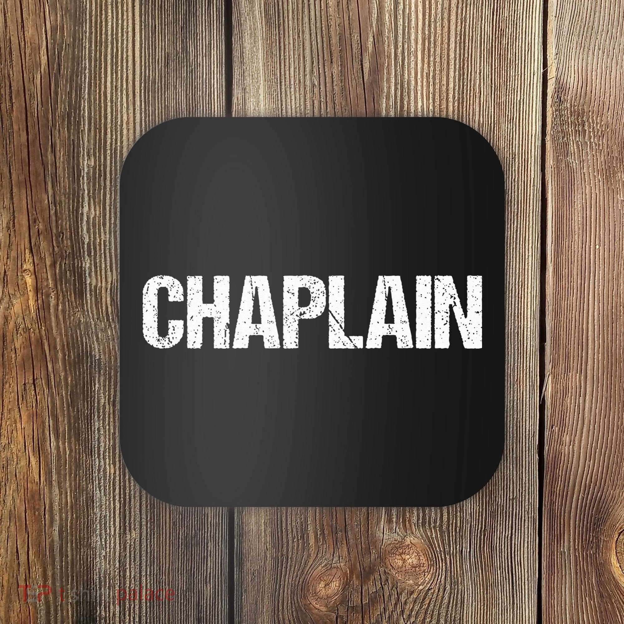 Chaplain Simple Title Coaster