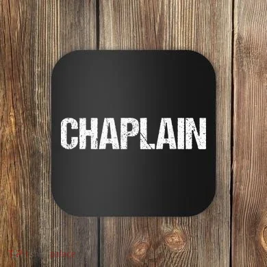 Chaplain Simple Title Coaster
