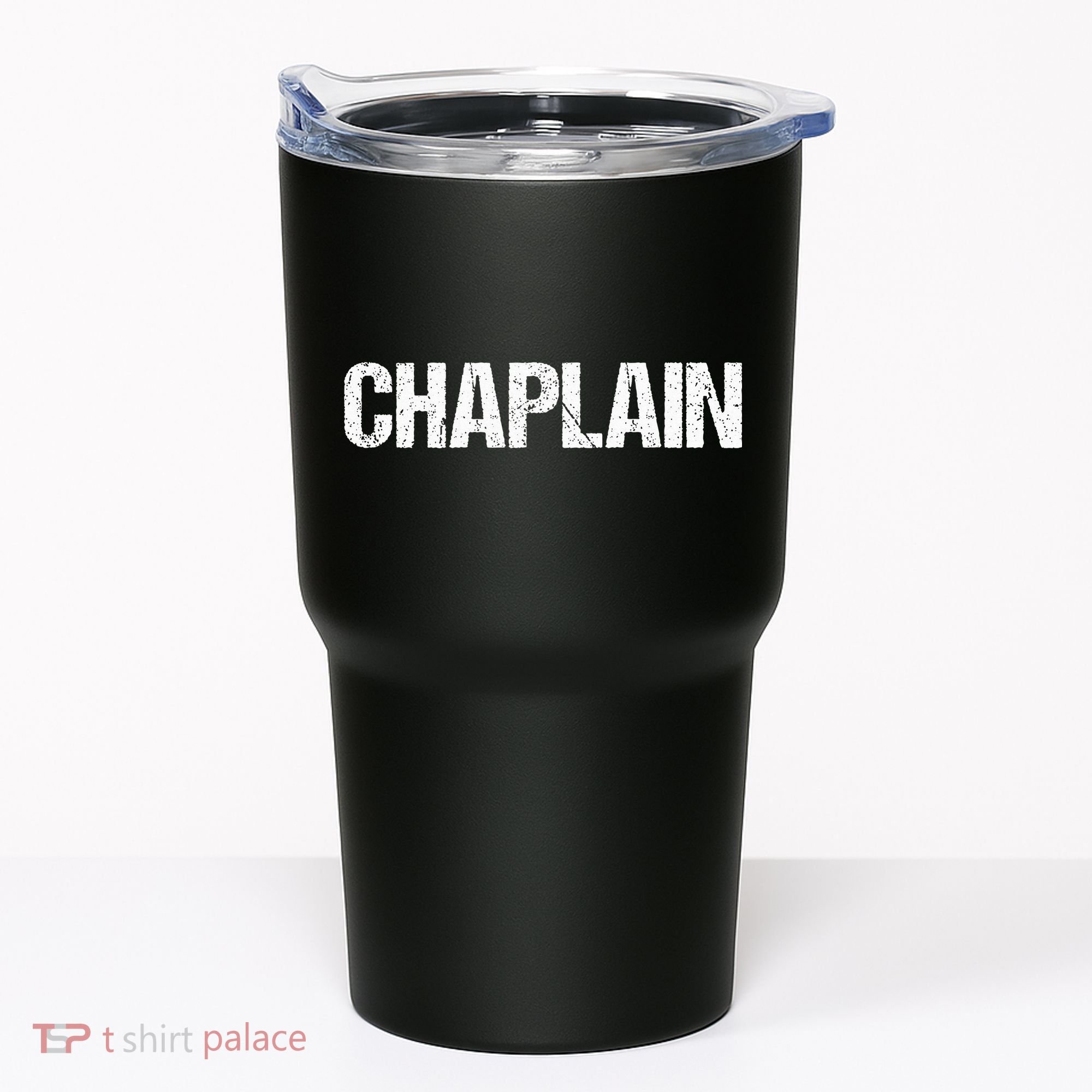 Chaplain Simple Title Tumbler