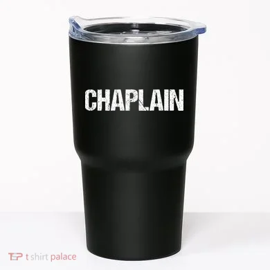 Chaplain Simple Title Tumbler