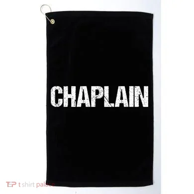 Chaplain Simple Title Golf Towel