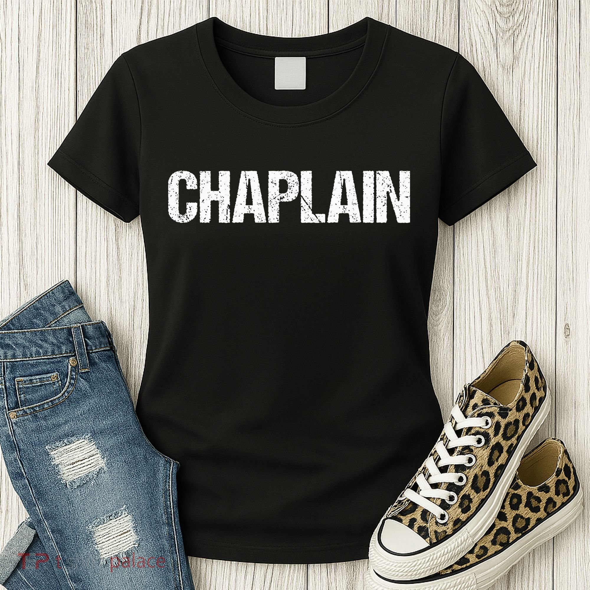 Chaplain Simple Title Women's T-Shirt