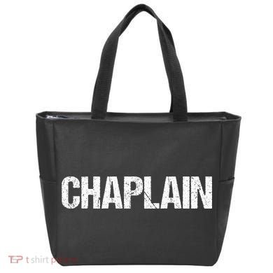 Chaplain Simple Title Tote Bag