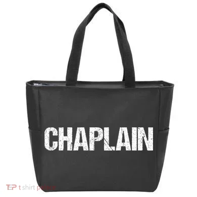 Chaplain Simple Title Tote Bag
