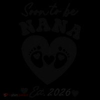 Cute Soon To Be Nana EST 2026 Baby Feet Heart Coffee Mug thumb 5