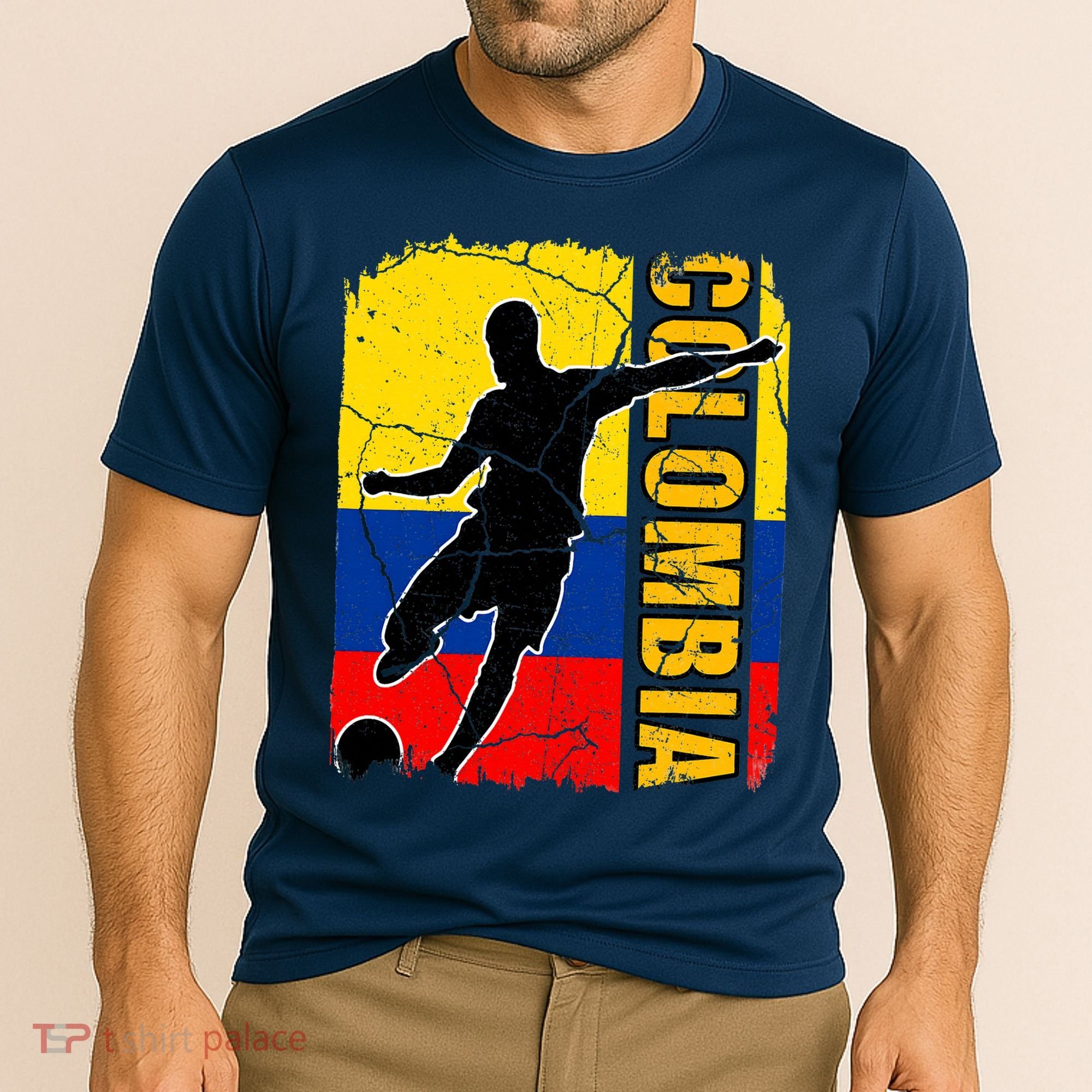 Colombian Soccer Team Colombia Flag Jersey Cooling Performance Crew T-Shirt