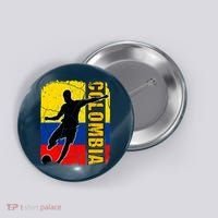 Colombian Soccer Team Colombia Flag Jersey Button thumb 0