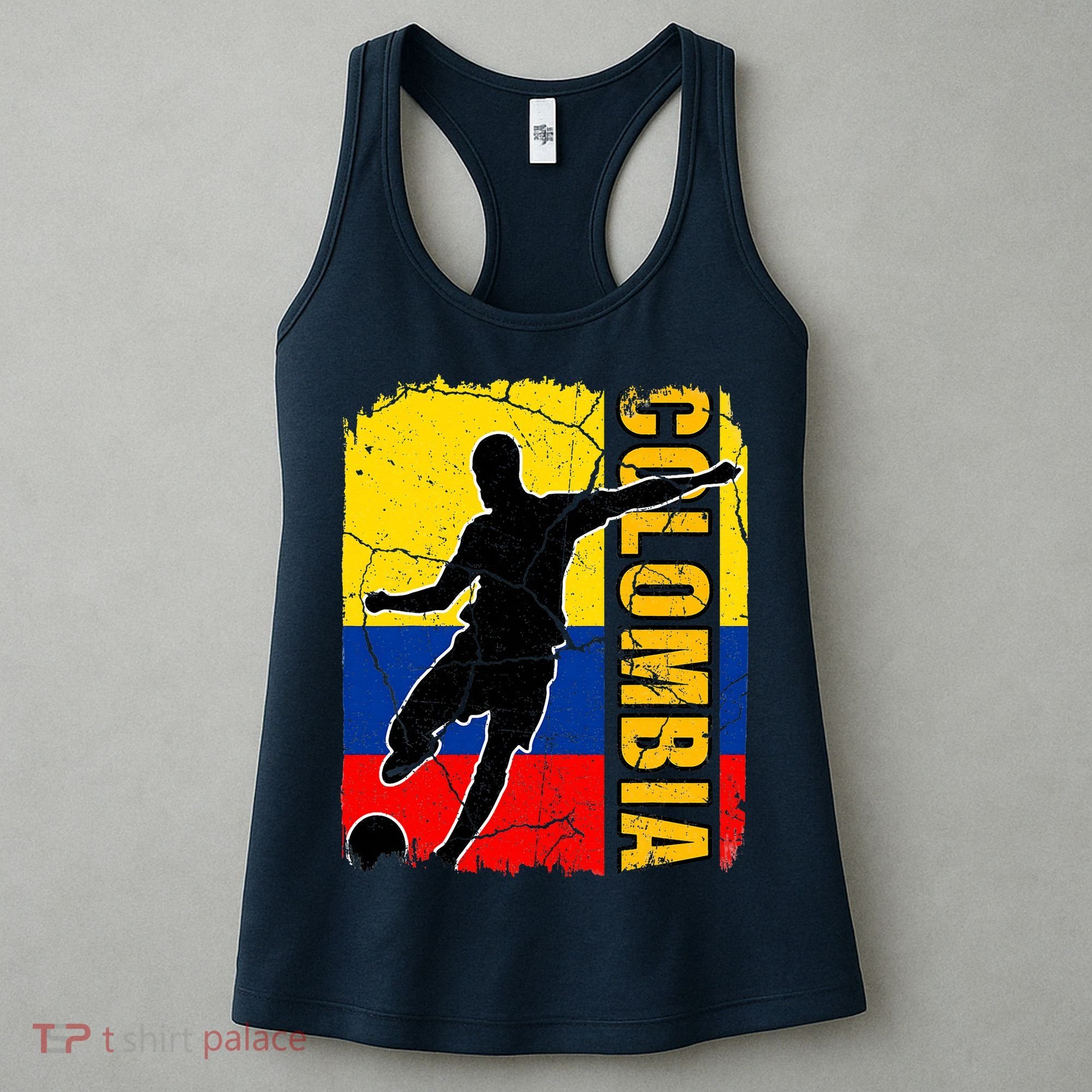 Colombian Soccer Team Colombia Flag Jersey Women's Tank Top