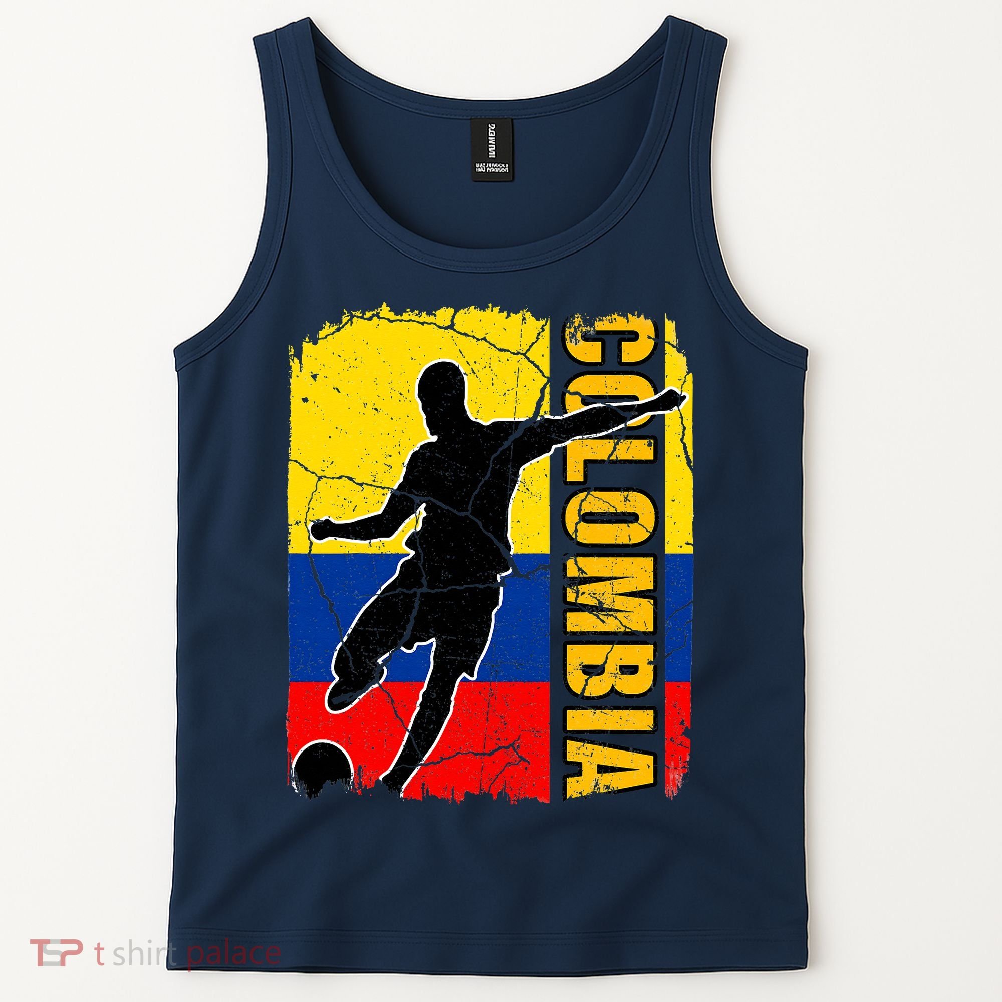 Colombian Soccer Team Colombia Flag Jersey Tank Top