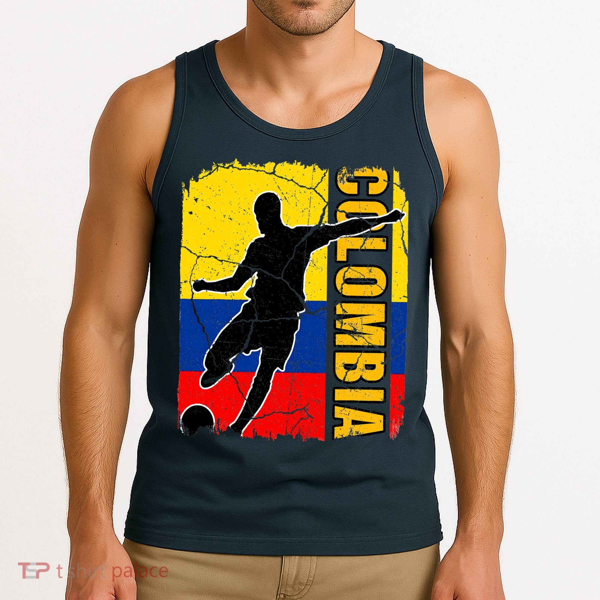 Colombian Soccer Team Colombia Flag Jersey Tank Top